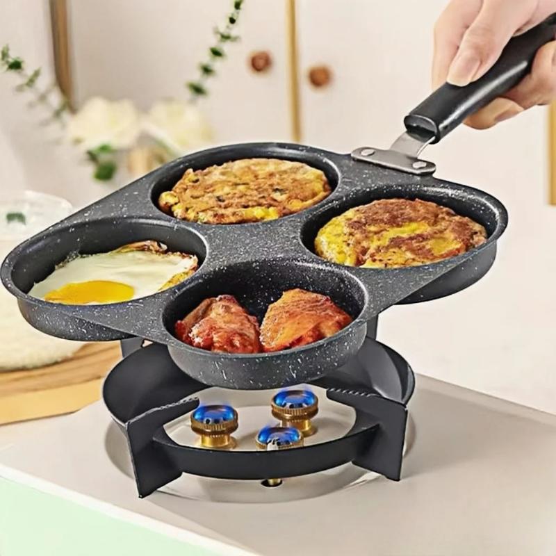 Mini Pancake Griddle - Anti-aanbakpan met meerdere gaten voor eierburgers