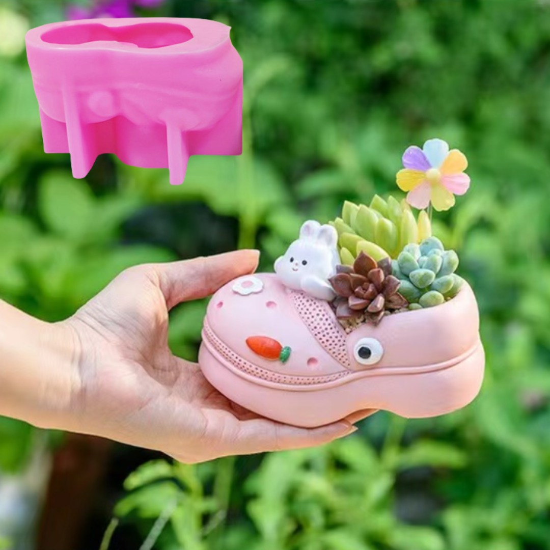 Potsticker Mold - 3D Dierenslippers Vetplant Bloempot Hars Siliconen