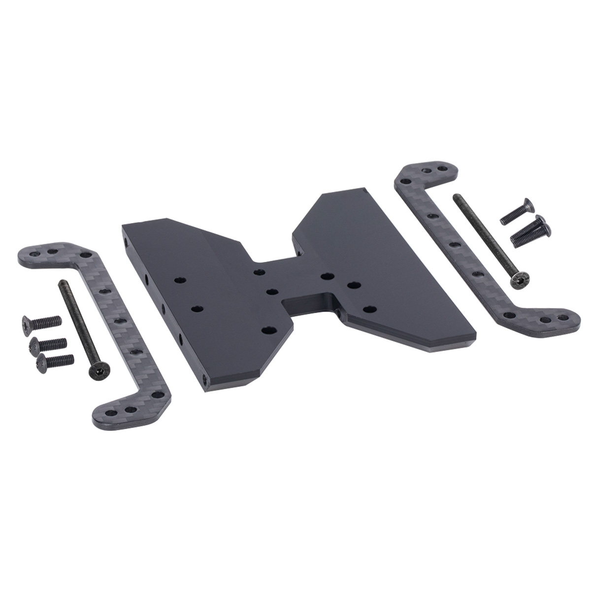 Crepe Pan Carbon - Koolstofvezel Chassis Skid Plate Transmissie Plaat