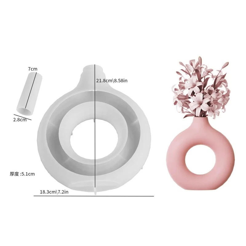 Potsticker Mold - Siliconen mal voor vazen, hars bloempot