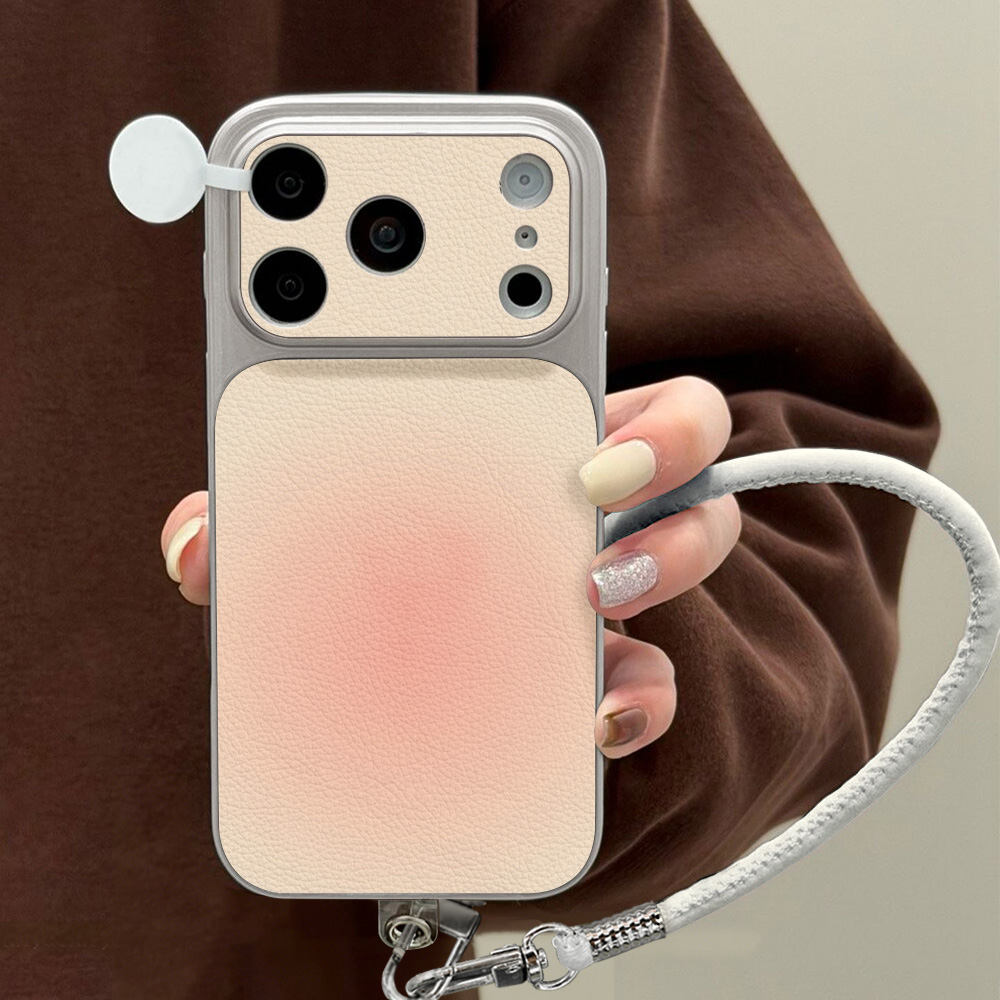 Taco Stand Holder - Litchi-patroon telefoonhoesje voor iPhone 16 15