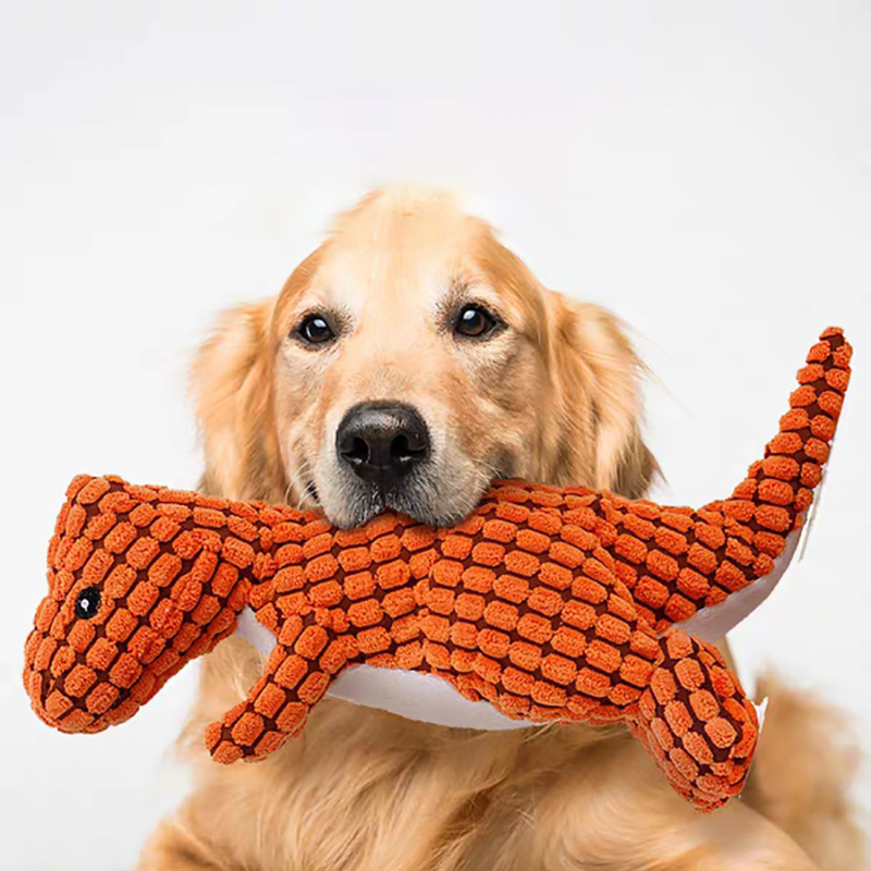 Corn Dog Stick - Huisdieren Hond Kauwen Gevuld Grappige Dinosaurus
