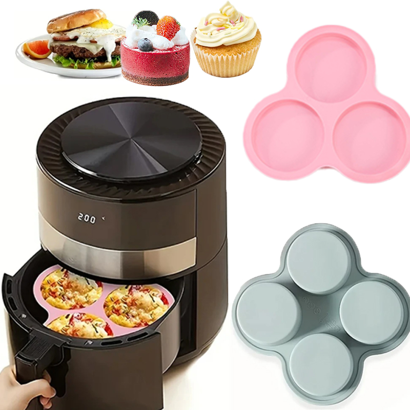 Egg Waffle Pan - Herbruikbare Siliconen Lucht Friteuse Eivorm 3/4