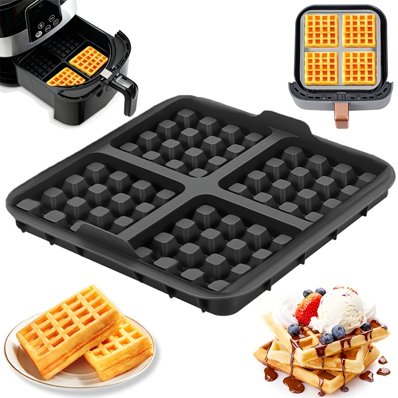 Egg Waffle Pan - Vierkante wafelvorm, antiaanbak bakpan voor airfryer,