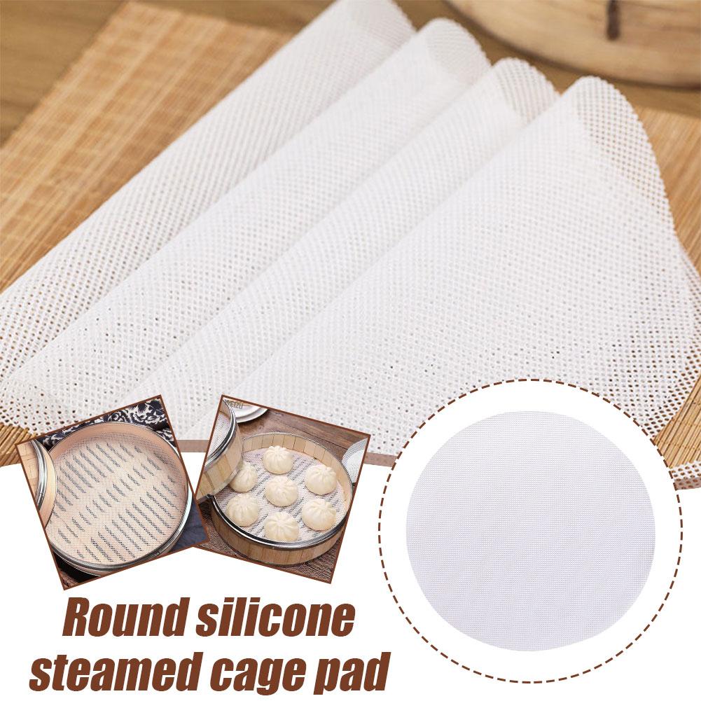 Bao Steamer Bamboo - Siliconen Bamboe Stoommandjes Anti-aanbak Herbruikbare Mesh