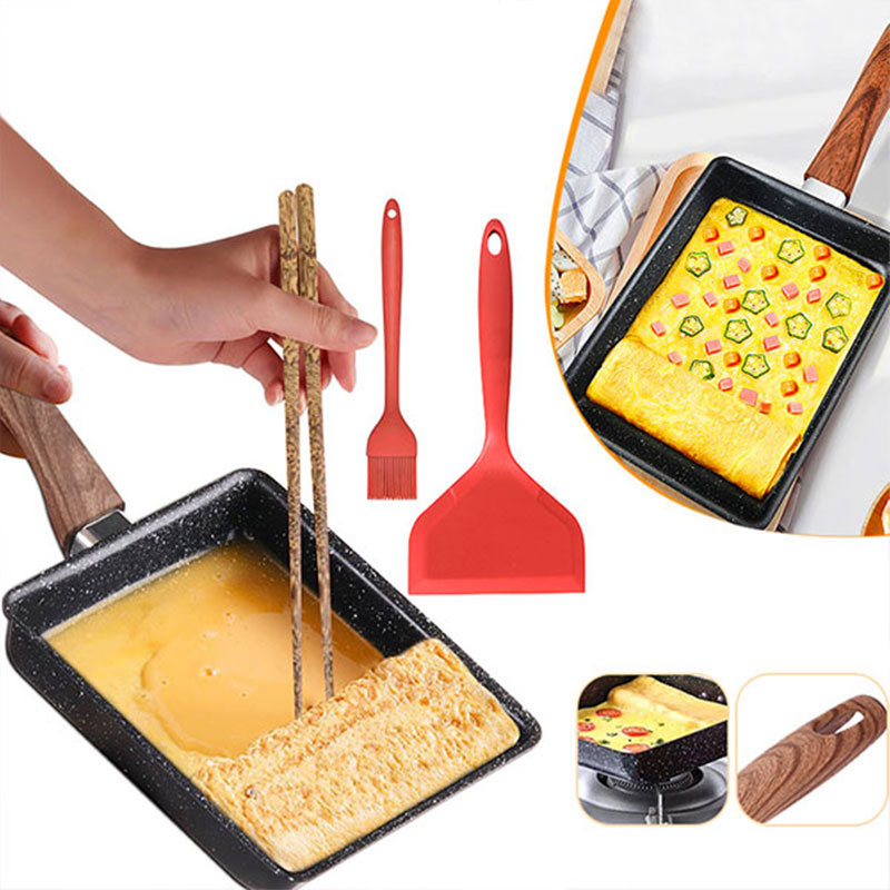 Egg Waffle Pan - Tamagoyaki Japanse Omelet Pan Anti-aanbak Eierpan