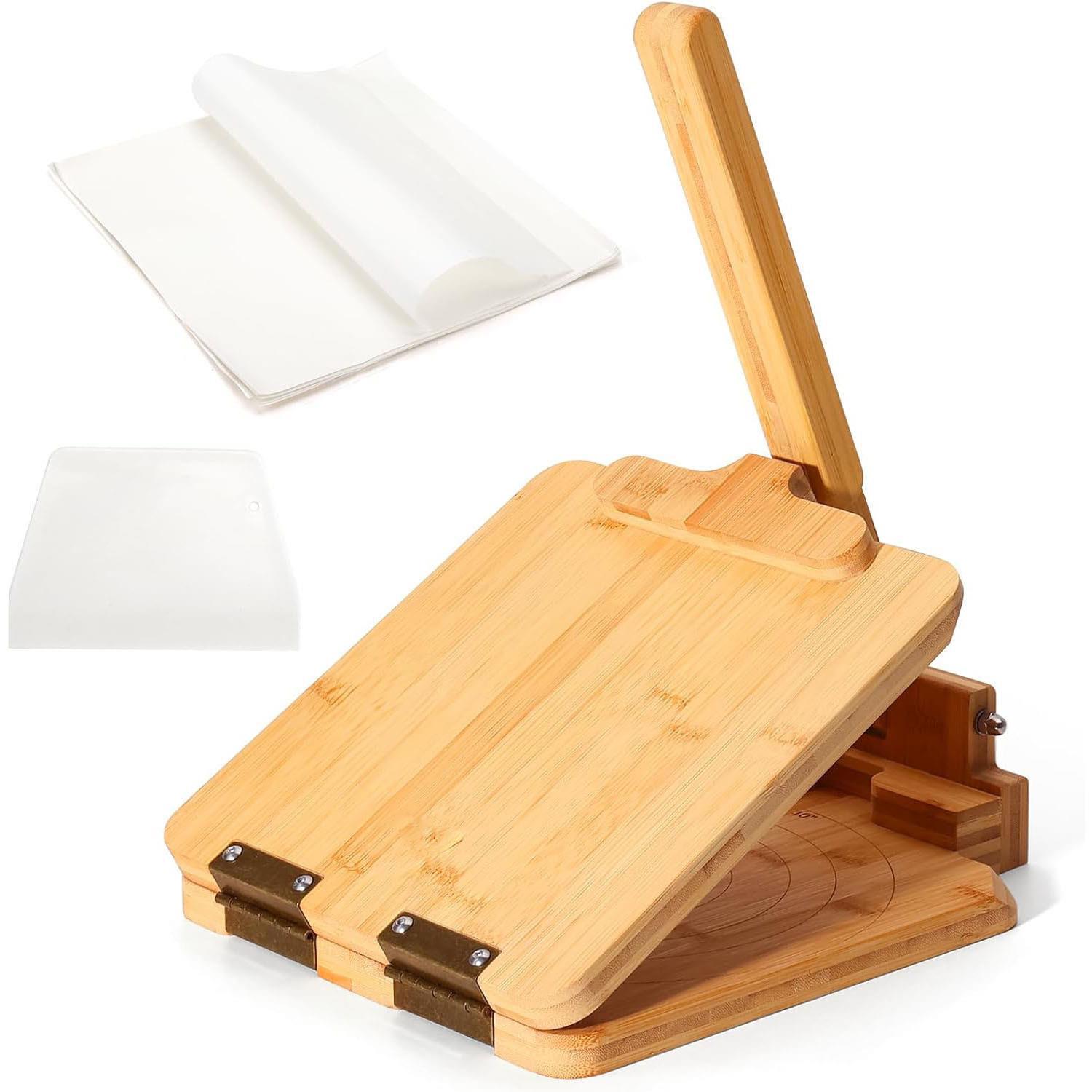 Dumpling Press Set - Meestverkochte bamboe en houten tortillapers voor