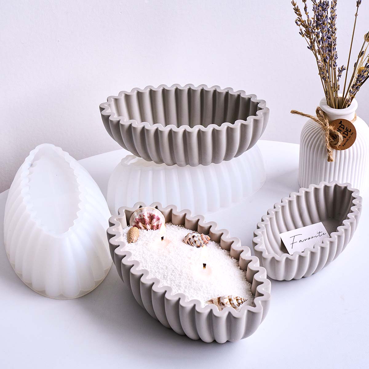 Potsticker Mold - S/M/L Ovale Gestreepte Opbergkom Siliconen Mal