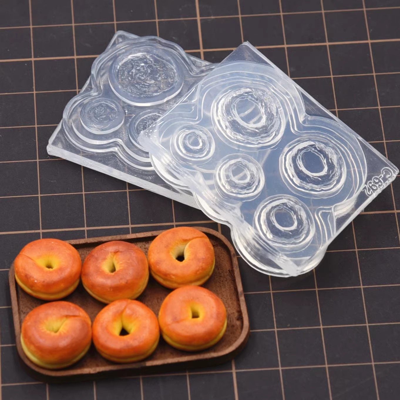Donut Mold Silicone - Polymeer Klei Mini 3D Bagel Brood