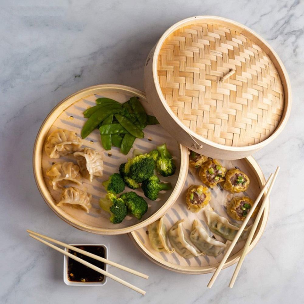 Chinese stoommand van bamboe m - Bao Steamer Bamboo recensie en prijs