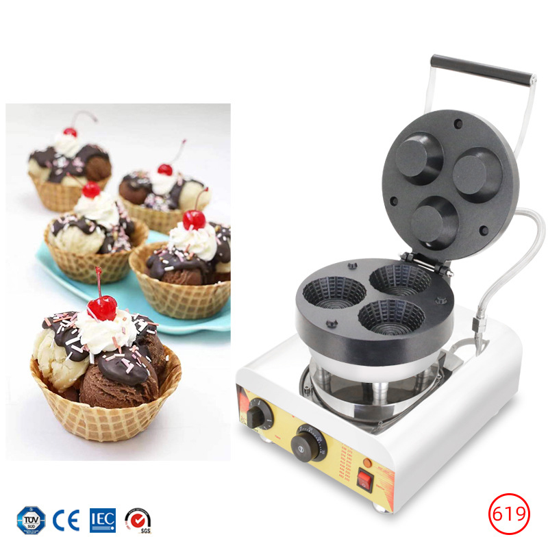 Commerciële ijshoorntjesmachin - Waffle Cone Maker recensie en prijs
