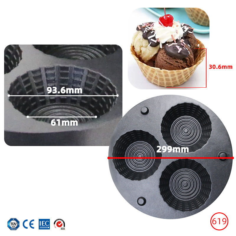 Commerciële ijshoorntjesmachin - Waffle Cone Maker recensie en prijs