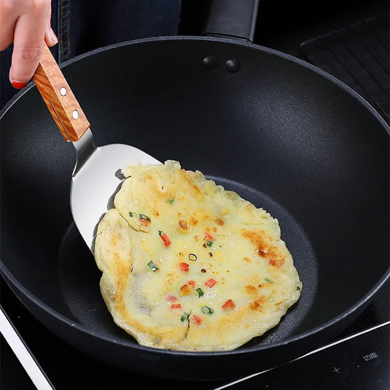 Roestvrijstalen Houten Handvat - Okonomiyaki Spatula recensie en prijs