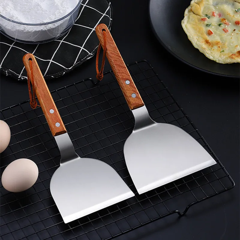Roestvrijstalen Houten Handvat - Okonomiyaki Spatula recensie en prijs