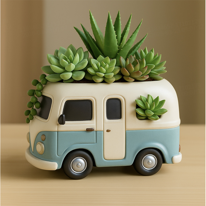 3D Vintage Bus Auto Vetplant P - Potsticker Mold recensie en prijs