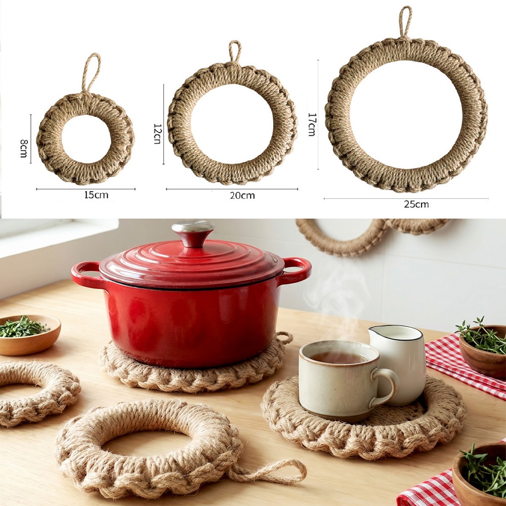 2 stuks rustieke jute geweven  - Cast Iron Corn recensie en prijs