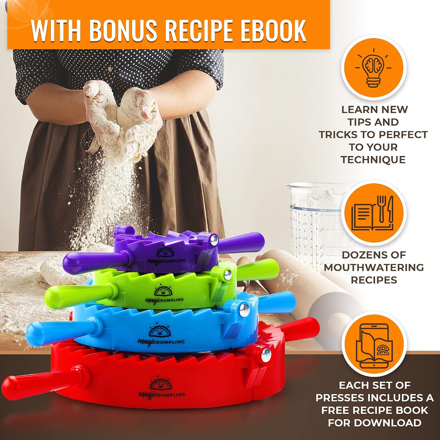 Dumpling Maker Set, 4-delige s - Momo Mold Press recensie en prijs
