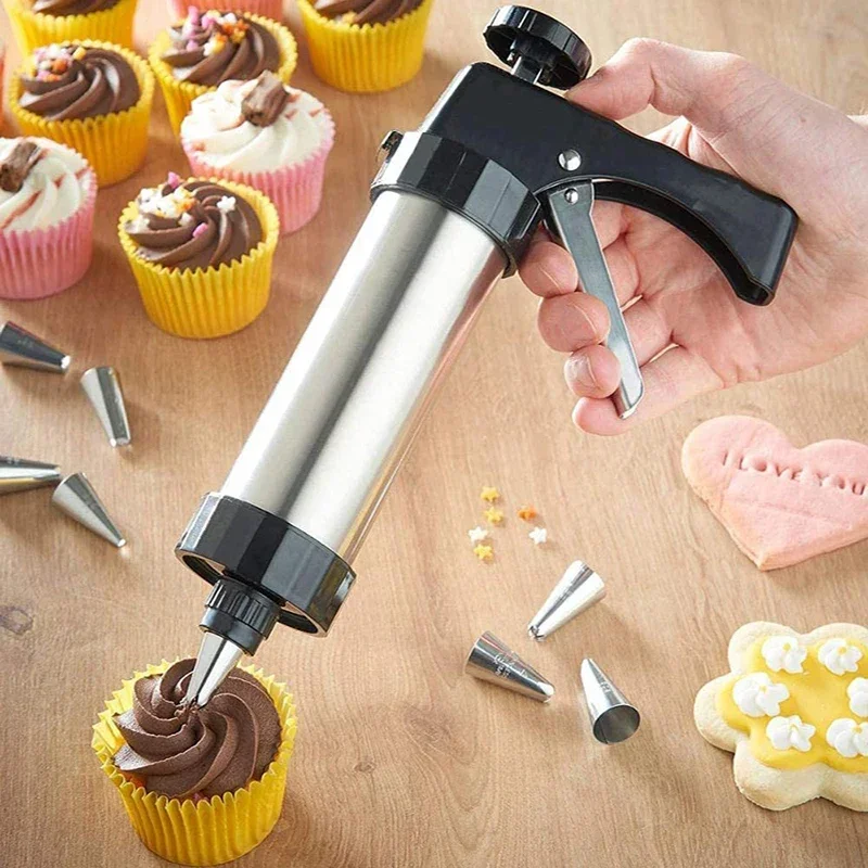 Cookie Press Gun Kit Roestvrij - Churros Maker Gun recensie en prijs