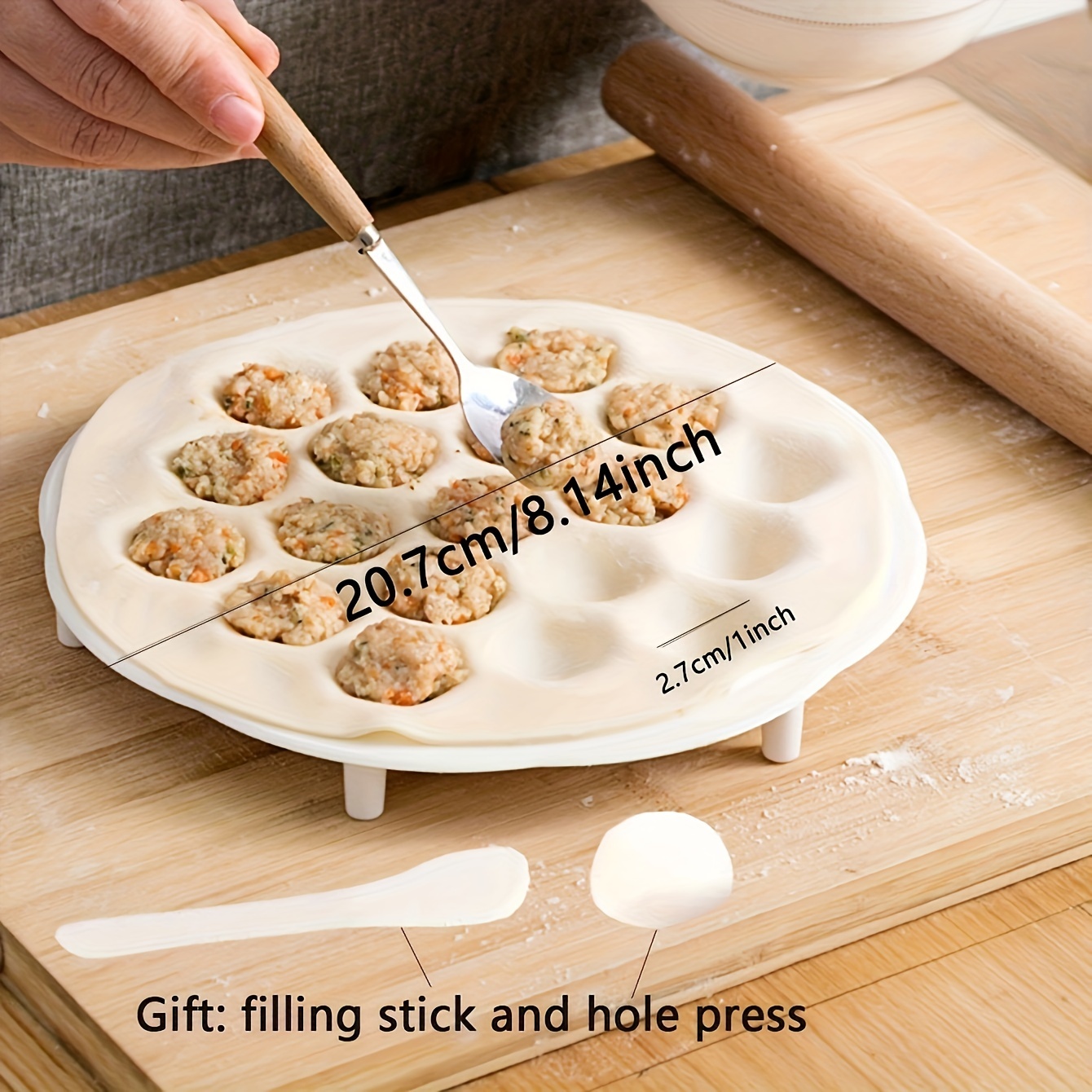 1Pc-Eenvoudige Chinese Dumplin - Dumpling Press Set recensie en prijs