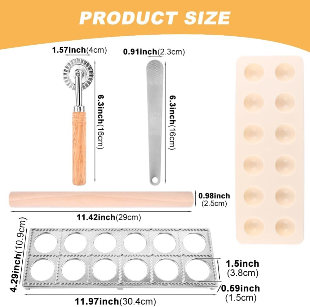 12-delige ravioli-persvormset  - Dumpling Press Set recensie en prijs