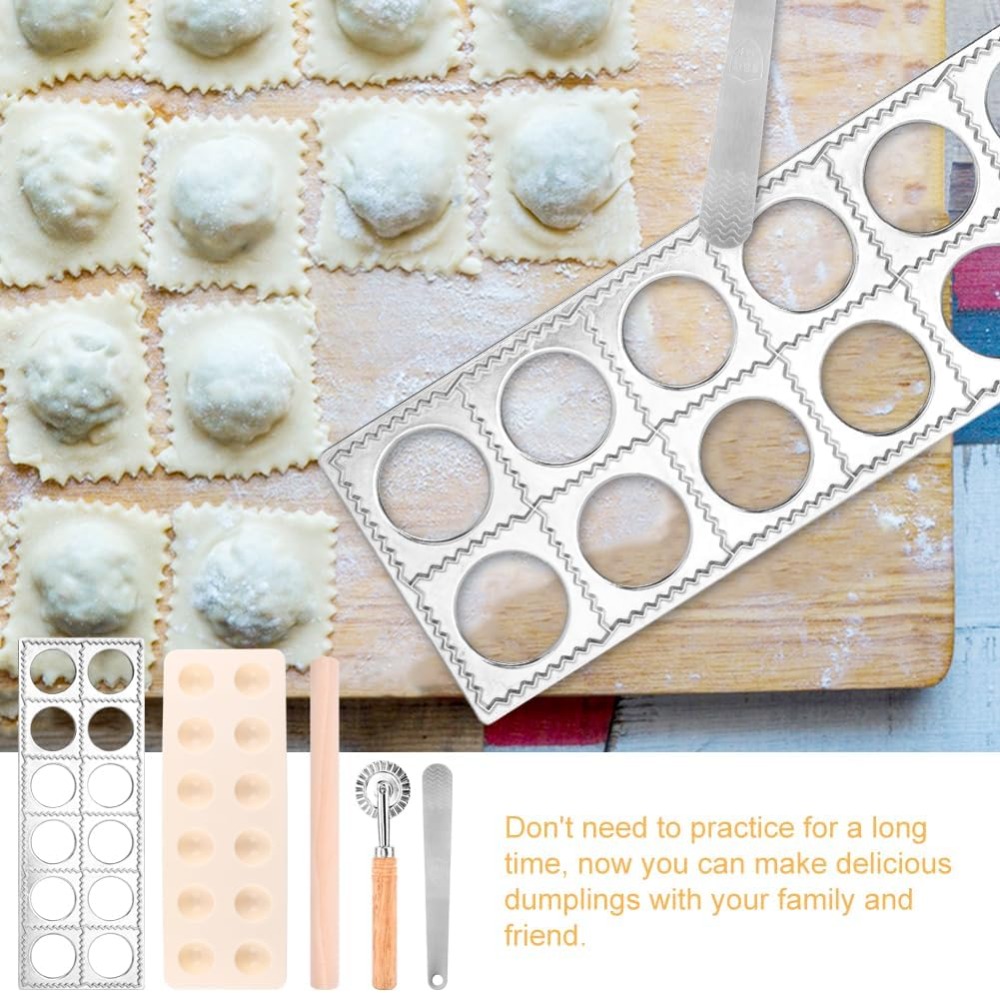 12-delige ravioli-persvormset  - Dumpling Press Set recensie en prijs