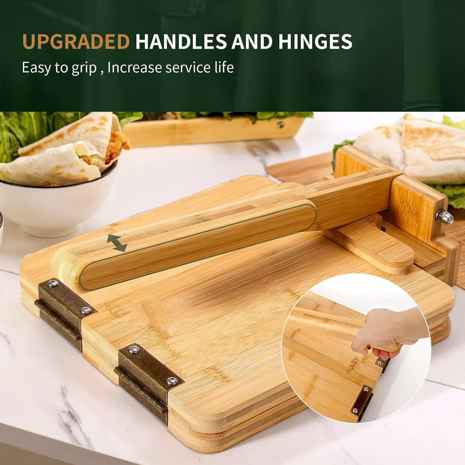 Meestverkochte bamboe en houte - Dumpling Press Set recensie en prijs