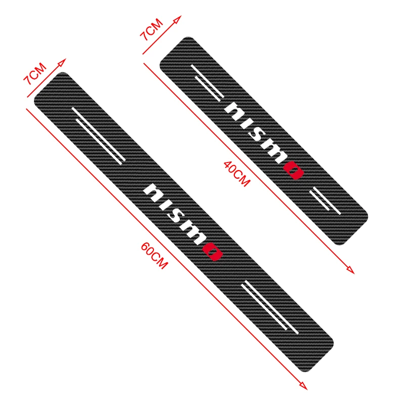 4 Stuks Auto Deur Drempel Kool - Crepe Pan Carbon recensie en prijs
