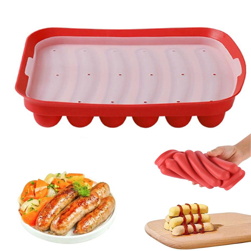 Worstvormer met 6 vakjes, sili - Hot Dog Press recensie en prijs