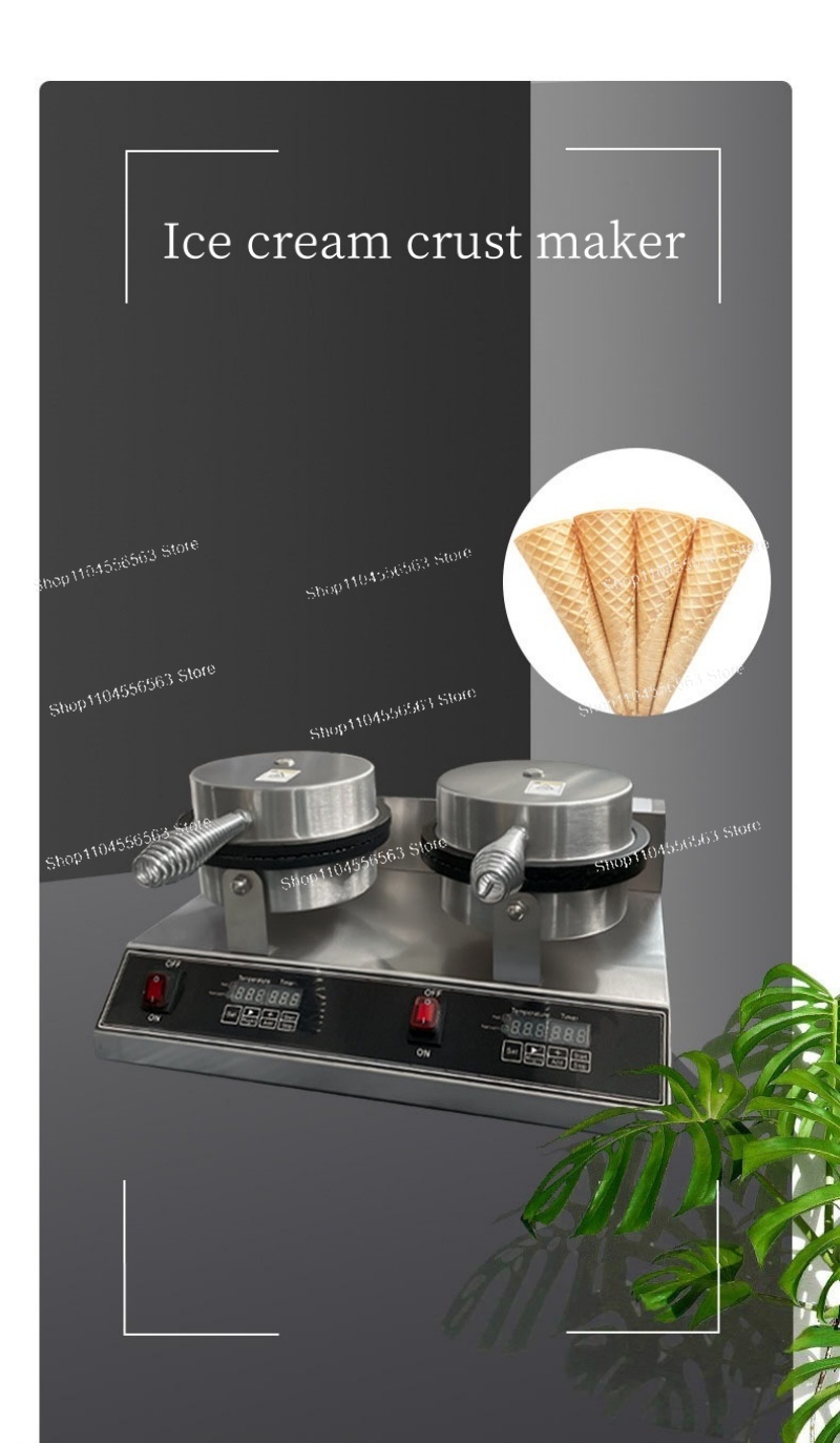 220V ijskegel- en wafelijzerma - Waffle Cone Maker recensie en prijs