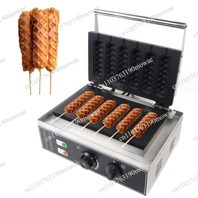 6-delige antiaanbak wafelbakma - Corn Dog Stick recensie en prijs