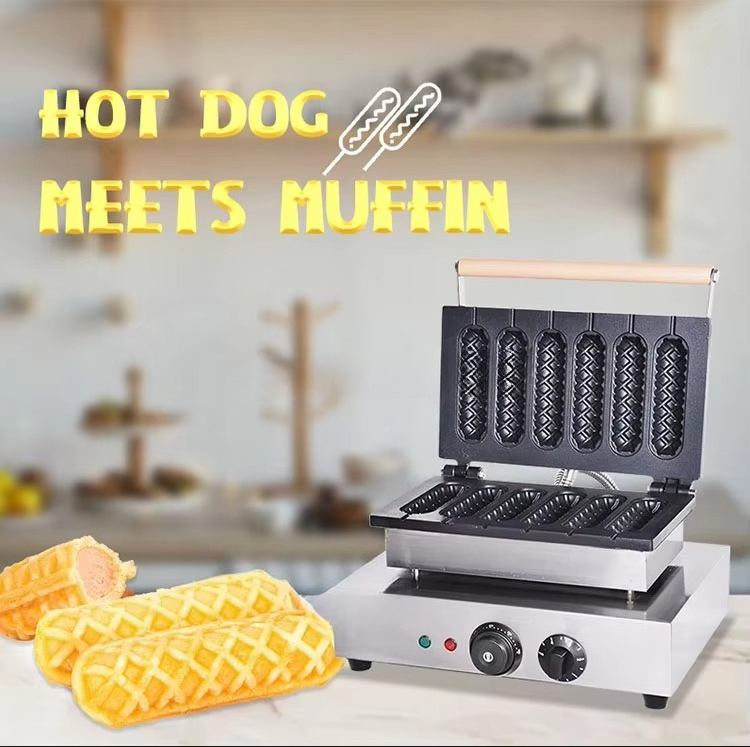 6-delige antiaanbak wafelbakma - Corn Dog Stick recensie en prijs