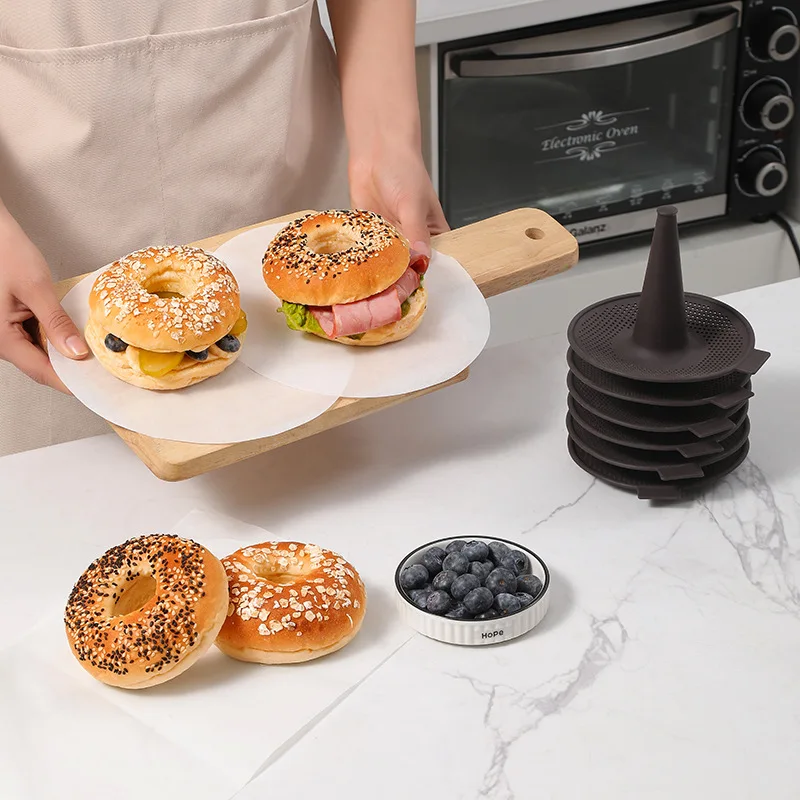 6 Stuks Bagel Gereedschap Sili - Donut Mold Silicone recensie en prijs