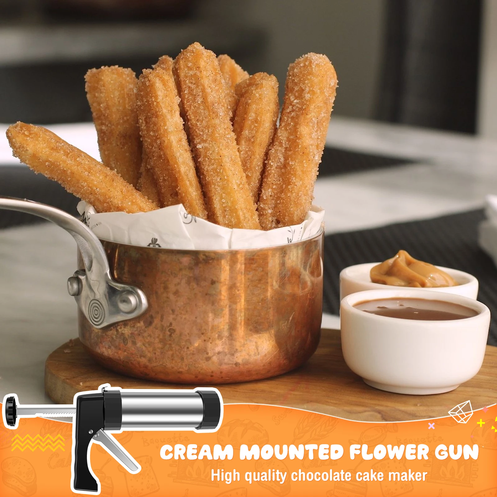 Churro Maker Machine RVS Churr - Churros Maker Gun recensie en prijs