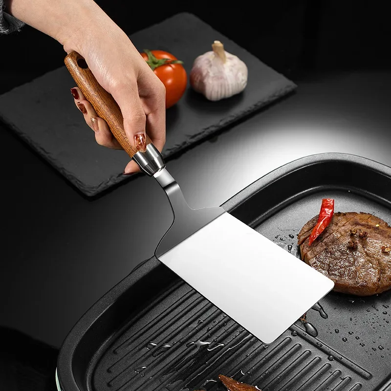 Rvs Vierkante Kop Steak Koken  - Okonomiyaki Spatula recensie en prijs