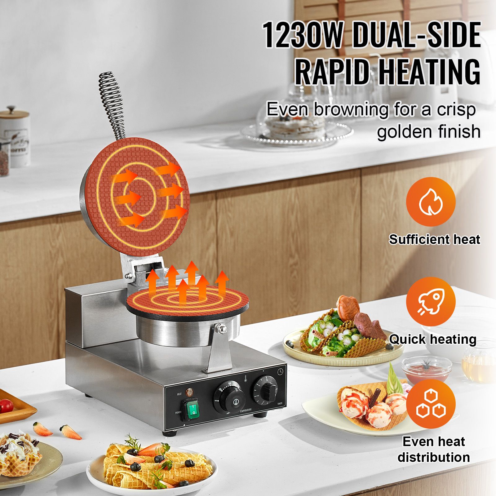 Elektrische ijshoorntjesmachin - Waffle Cone Maker recensie en prijs