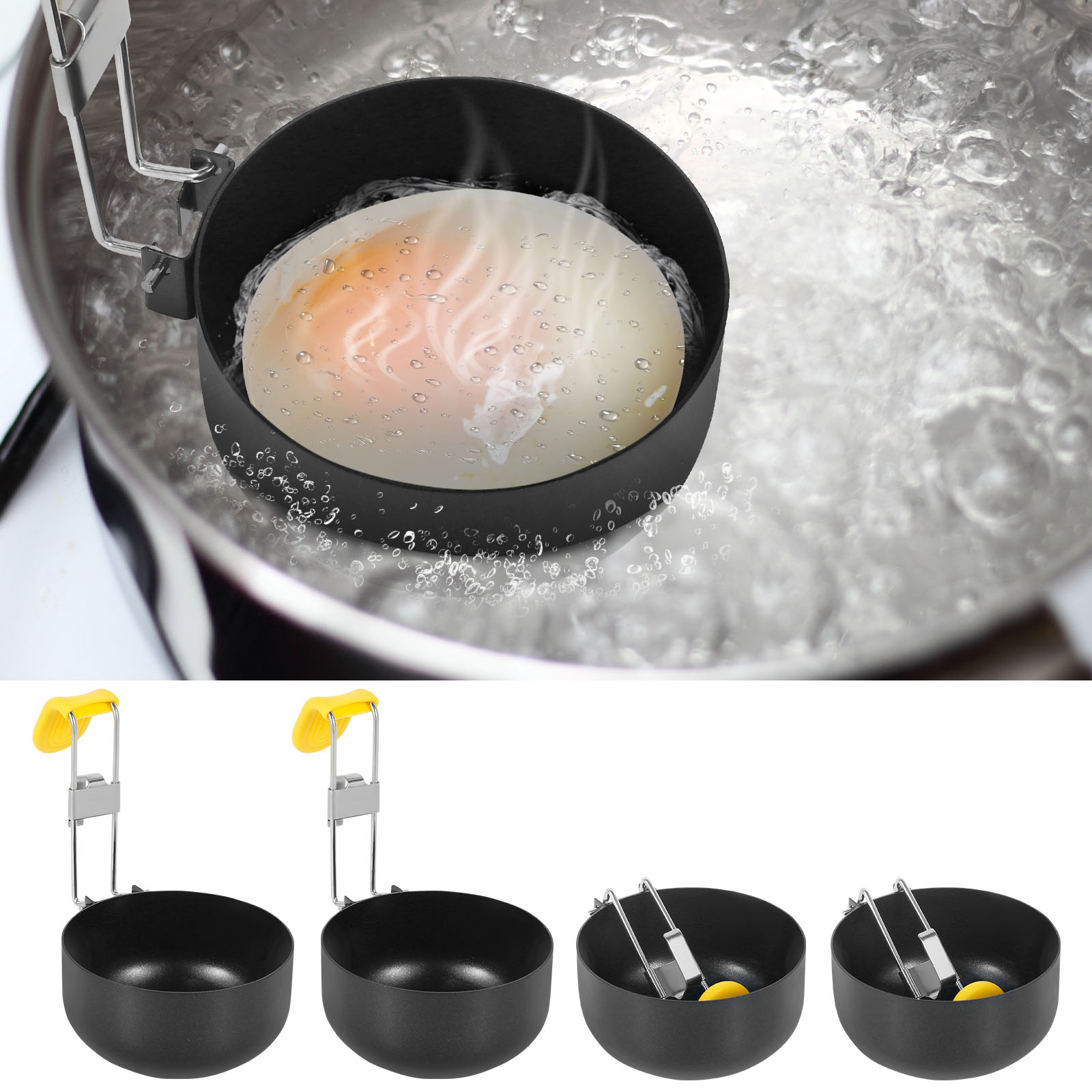 4-pack roestvrijstalen eierstr - Mini Pancake Griddle recensie en prijs